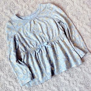 ❄️ 4T Gold Snowflake Blouse